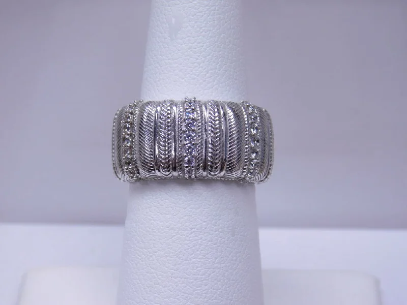 Women’s sterling silver rings-ESTATE JUDITH RIPKA STERLING SILVER BAND