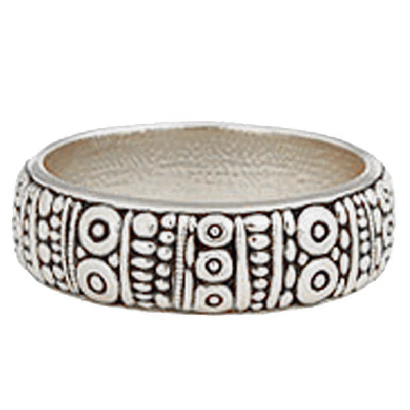 Women’s personalized rings-Alex Sepkus Carved Band - R-22PM