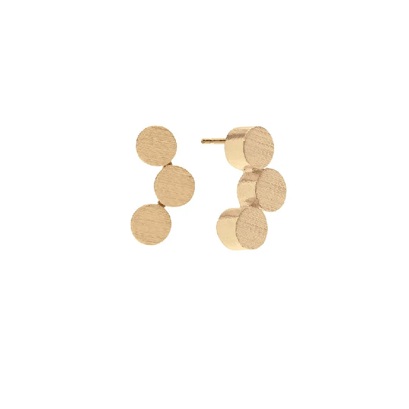 Women’s sterling silver earrings-Rosie Earrings Gold