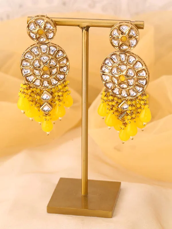 Women’s boho earrings-Lemon Rachna Chandbalis