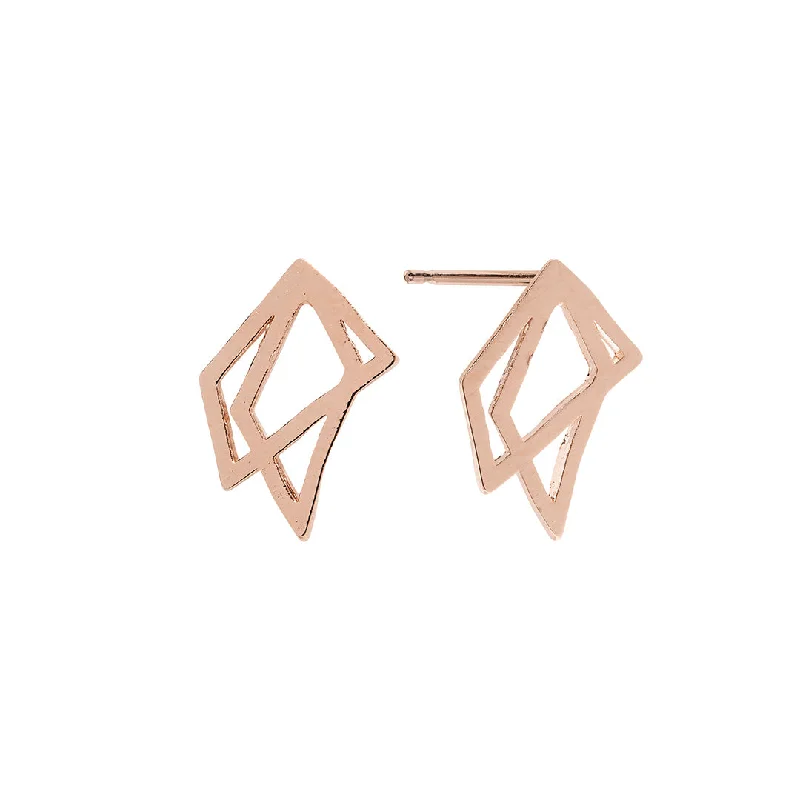 Women’s gemstone earrings-Camila Earrings Rose Gold