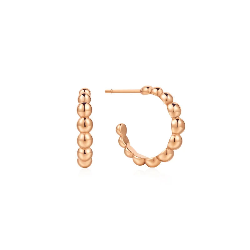 Women’s drop earrings-Sana Earrings Rose Gold