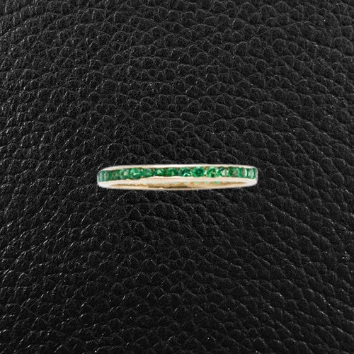 Women’s opal engagement rings-Tsavorite Eternity Band