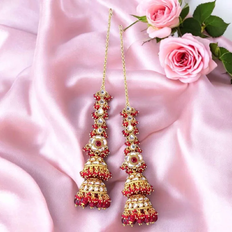 Women’s silver earrings-Rani Chitrak Sahara Jhumkis