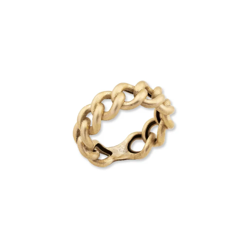 Women’s gold promise rings-Lika Behar "Carla" Band