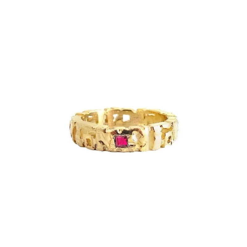 Women’s fashion rings-Lucca Demi Band