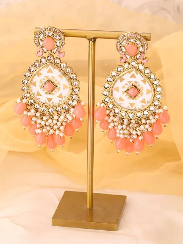 Women’s emerald earrings-Coral Bani Chandbalis