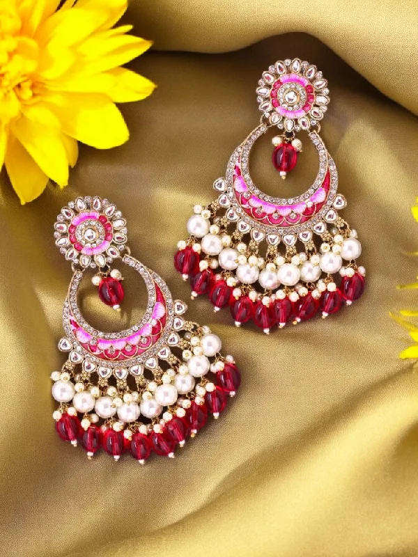 Women’s personalized earrings-Rani Aanshi Chandbalis