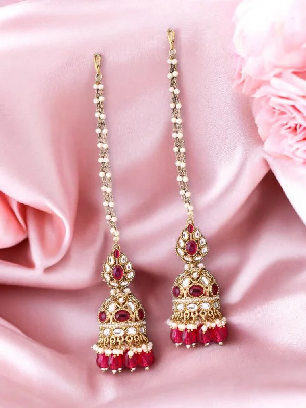 Women’s custom earrings-Rani Gita Sahara Jhumkis