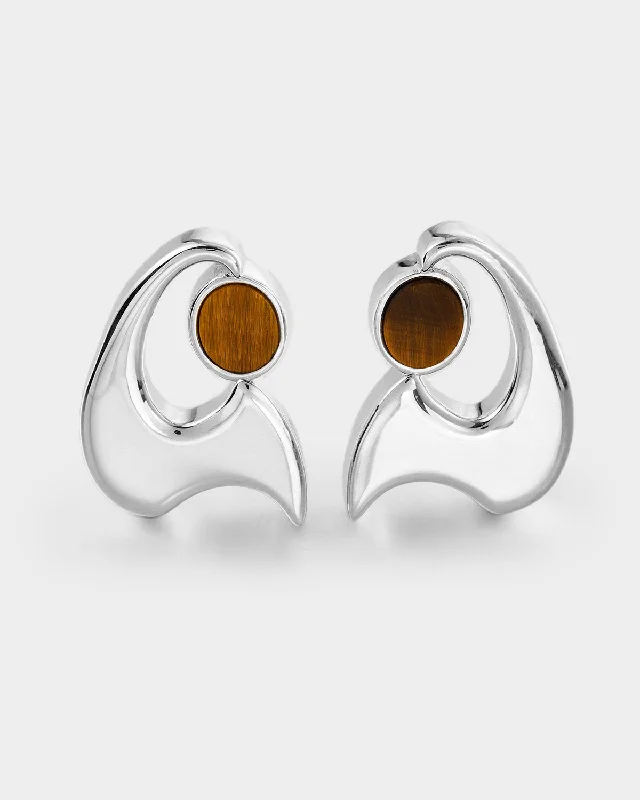 Women’s rose gold earrings-Jupiter Nebula Earrings