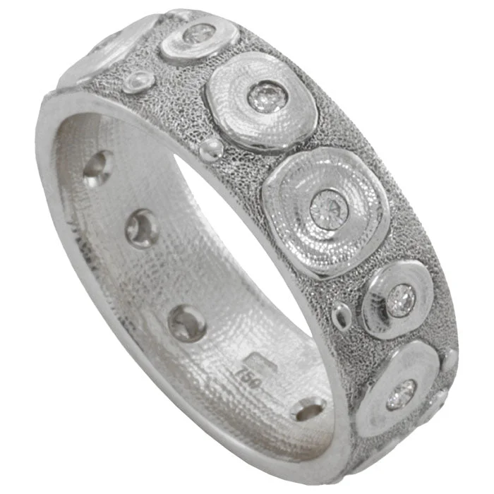 Women’s cocktail rings-Alex Sepkus Water Lillies Band - R-174PD