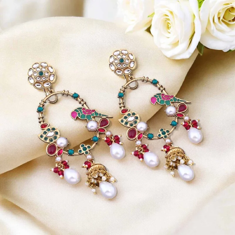 Women’s personalized earrings-Multicolor Raima Danglers