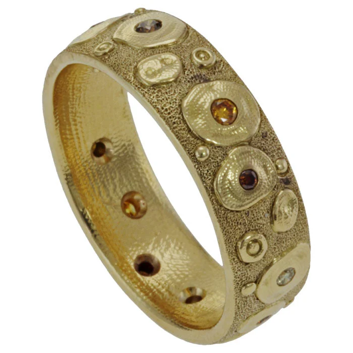 Women’s designer rings-Alex Sepkus Water Lillies Band - R-174DC