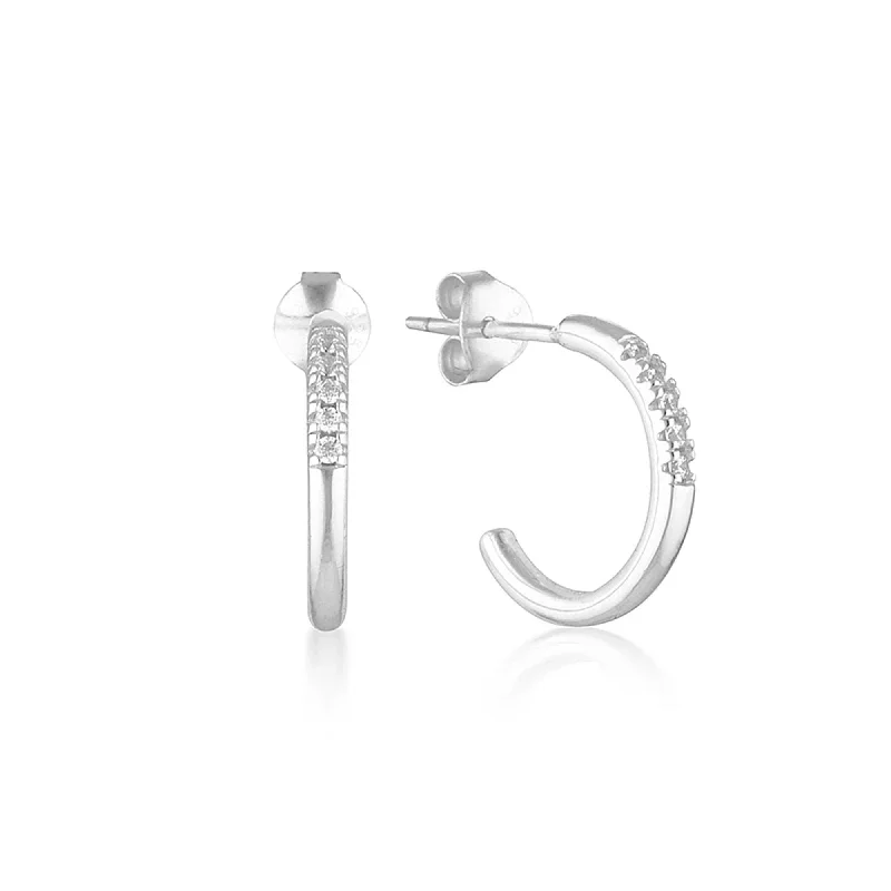 Women’s silver dangly earrings-Sia Earrings