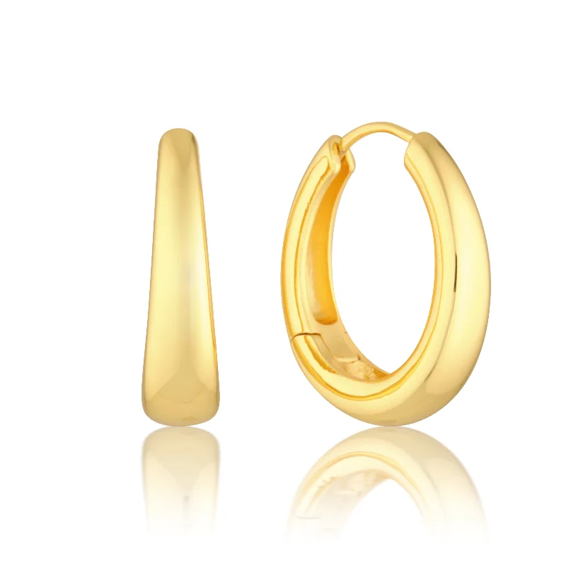 Women’s gold hoop earrings-Isla Hoops