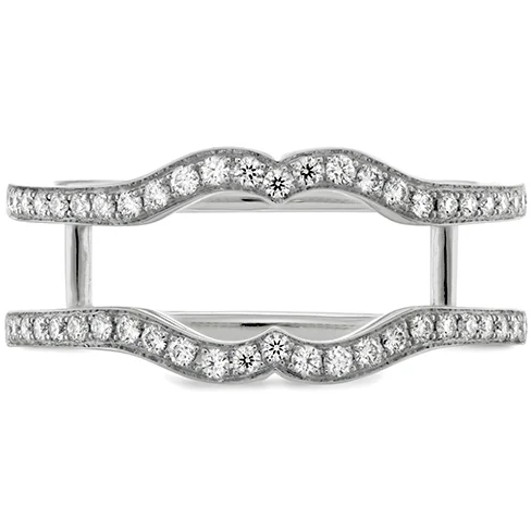 Women’s three-stone rings-Hearts On Fire Optima Double Band