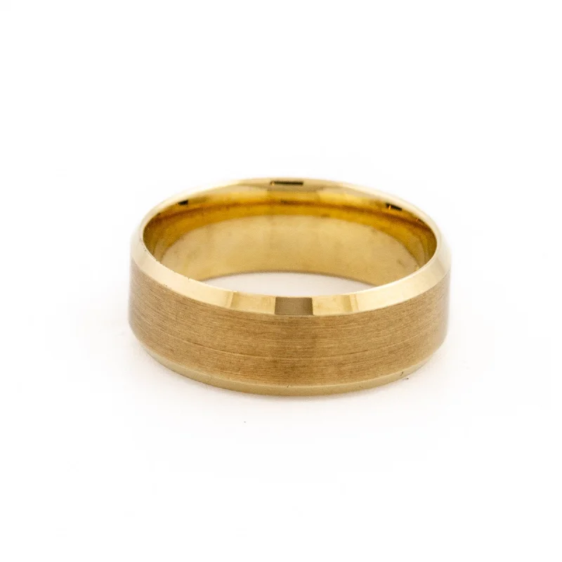 Women’s fashion rings-10K Brushed Band