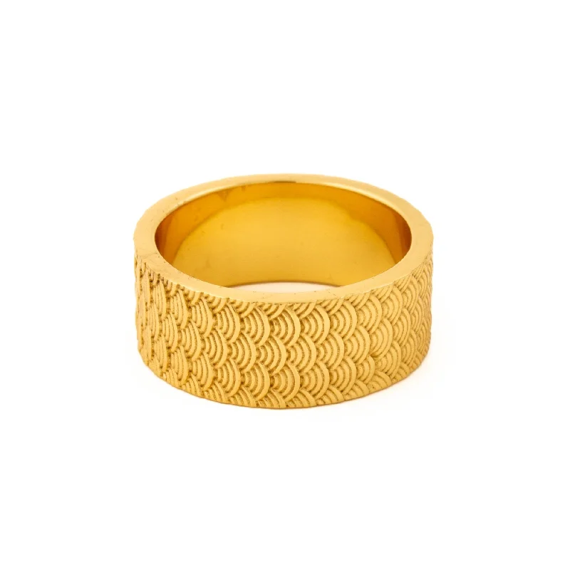 Women’s ruby rings-Gold Kappa Band