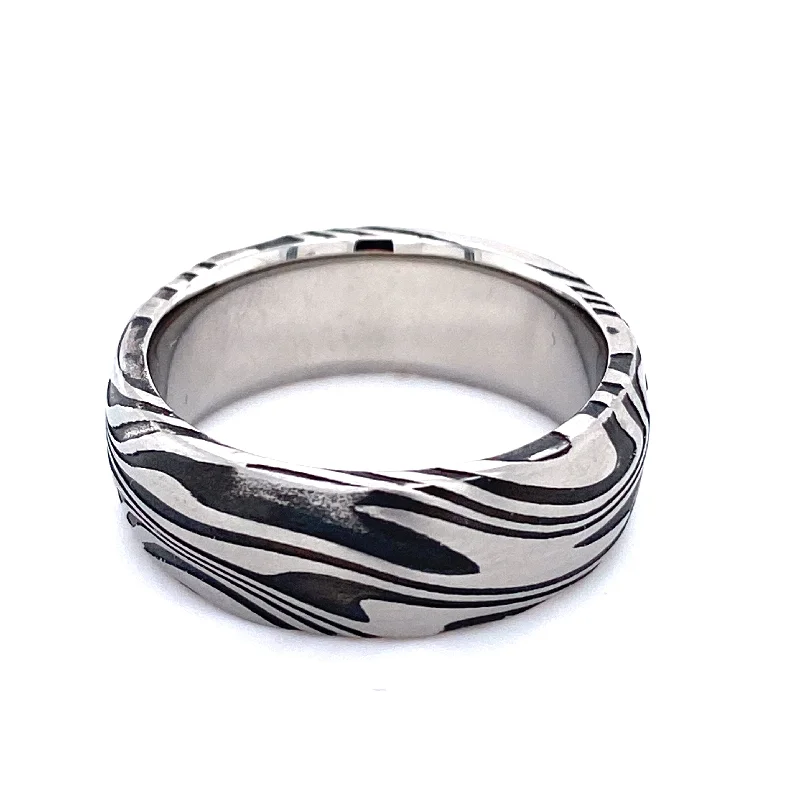 Women’s diamond rings-Chris Ploof Notan Pattern Band