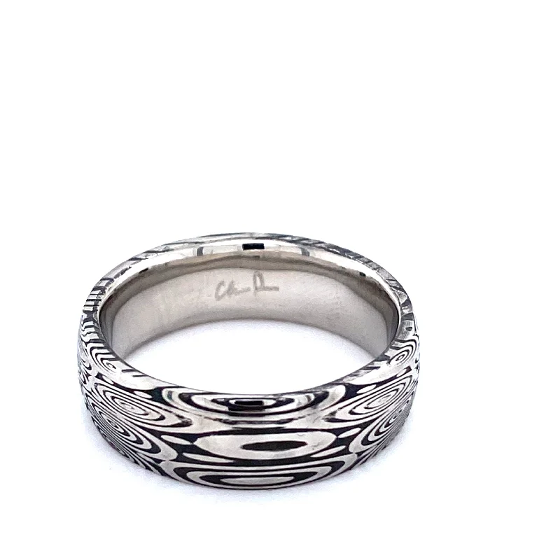 Women’s silver rings-Chris Ploof Remington Pattern Band