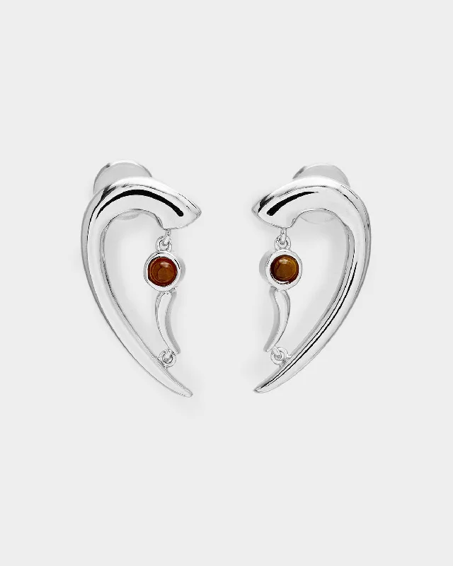 Women’s ear cuffs-Guardian Heart Earrings