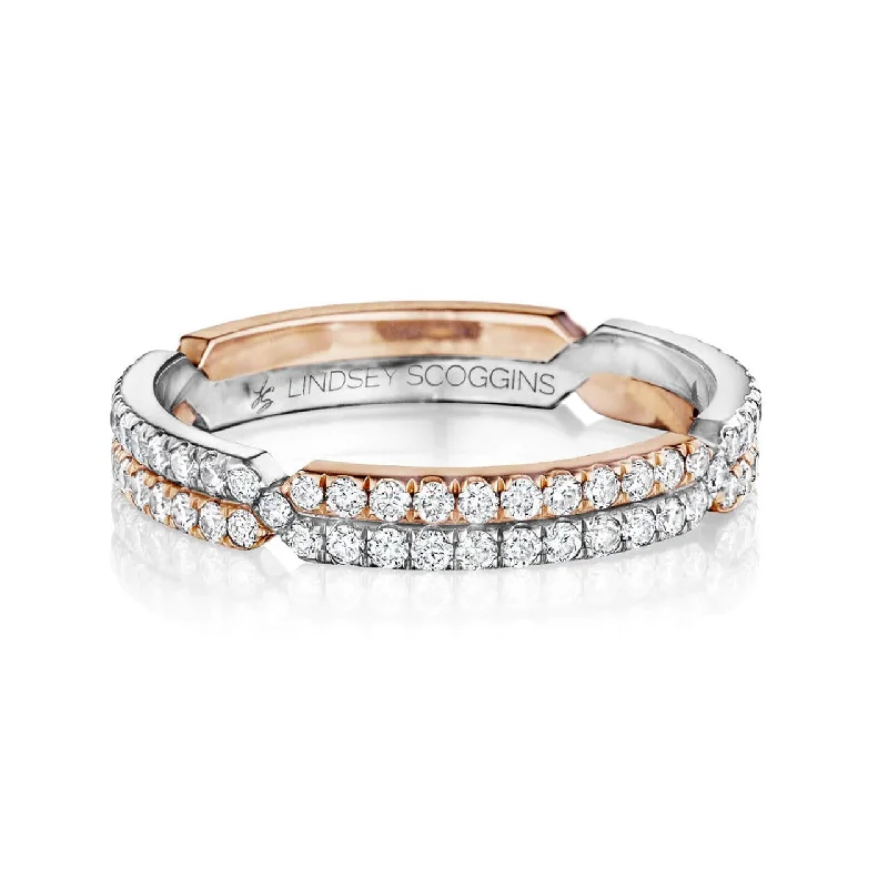 Women’s floral diamond rings-CHANCE MICRO