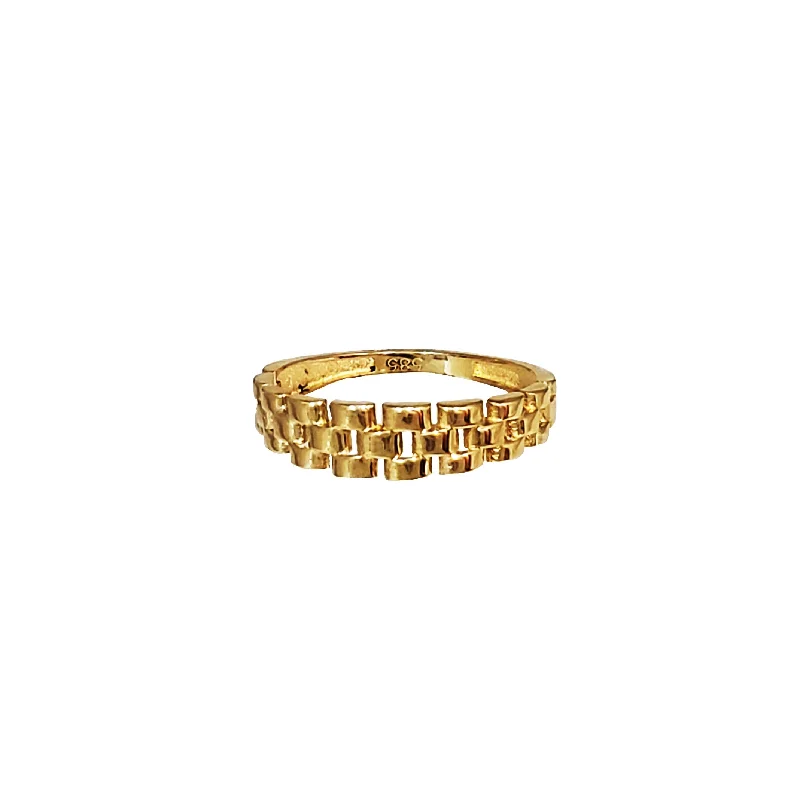 Women’s eternity rings-Plain Watch Motif Band (14K)