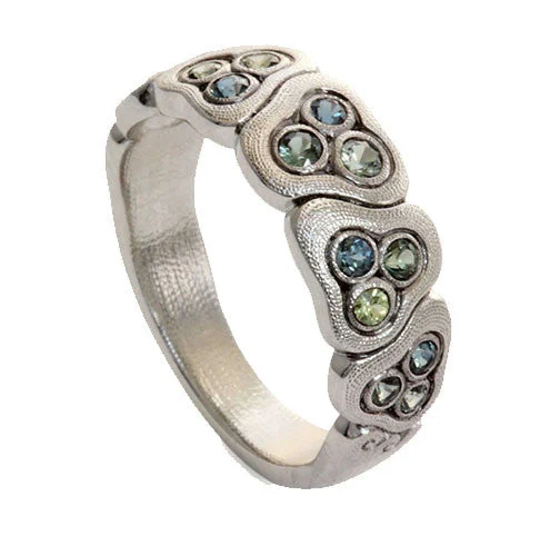 Women’s antique rings-Alex Sepkus Swirling Water Band - R-89PS