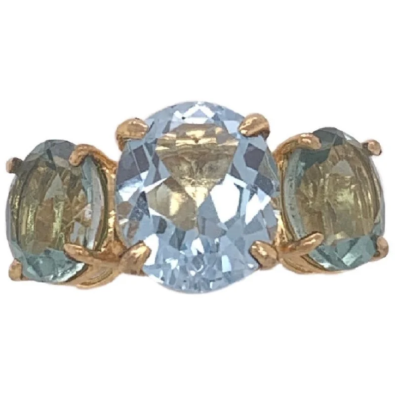 Women’s gemstone rings-Triple Stone