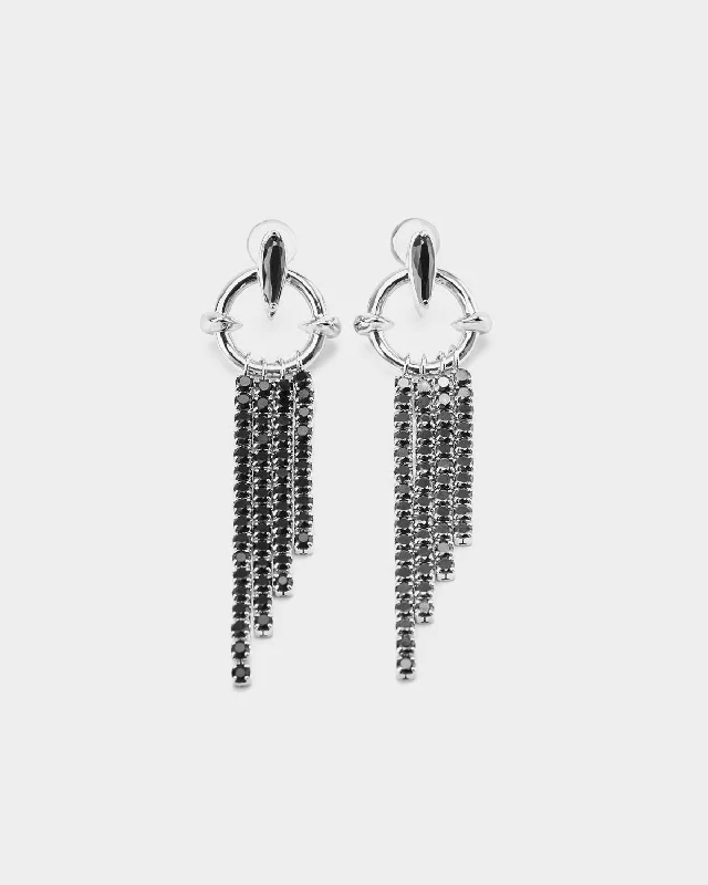 Women’s bridal earrings-Core Memory Earrings with Tassels