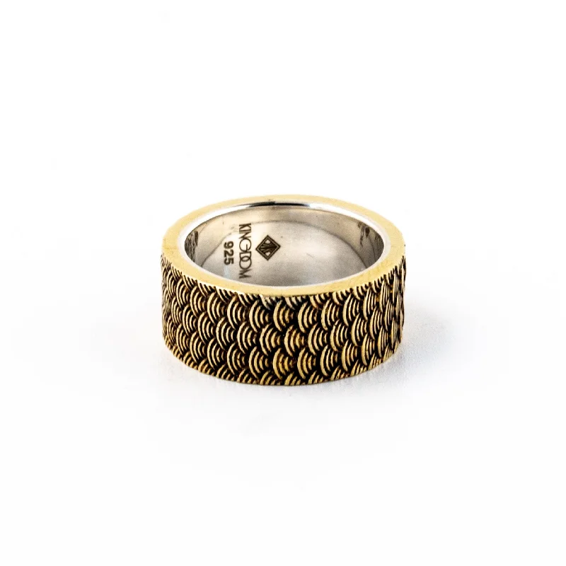 Women’s eternity rings-Brass "Kappa" Band