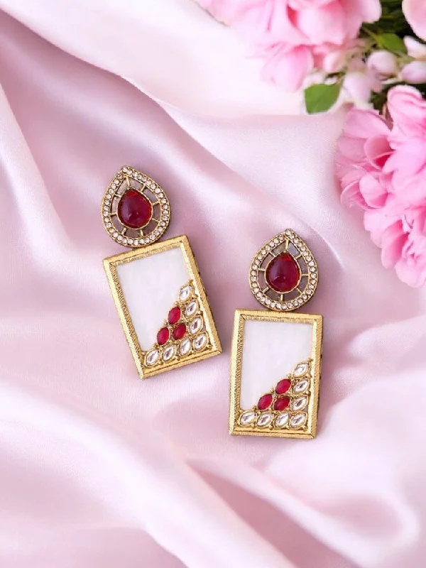 Women’s designer earrings-Rani Jisha Danglers