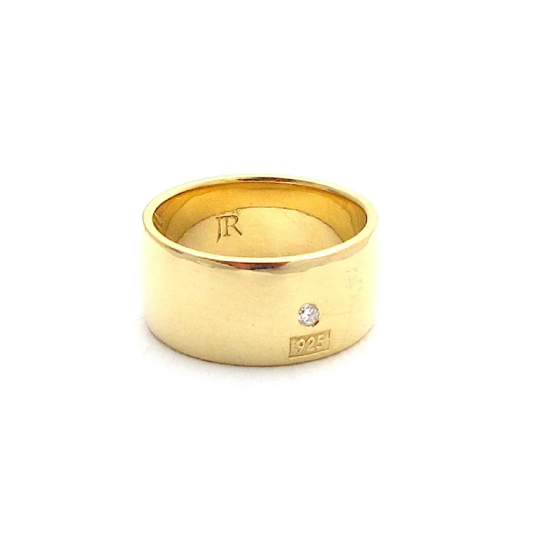 Women’s minimalist rings-Hallmark Cigar Band