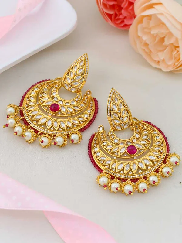 Women’s chandelier diamond earrings-Ruby Razia Zulree Earrings - EOSS