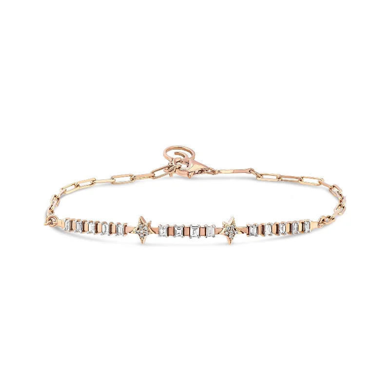 Women’s casual bracelets-SIRIUS STAR GOLD DIAMOND BRACELET