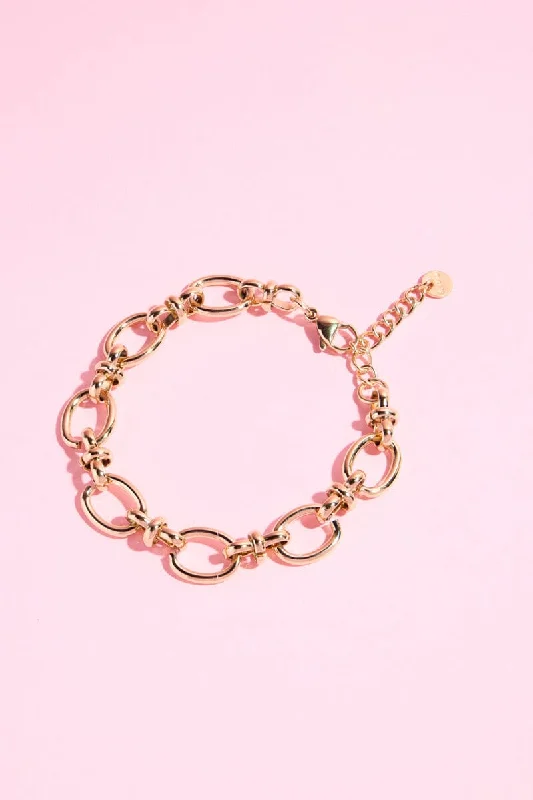 Women’s multi-color bangles-Twisted Chain Link Bracelet