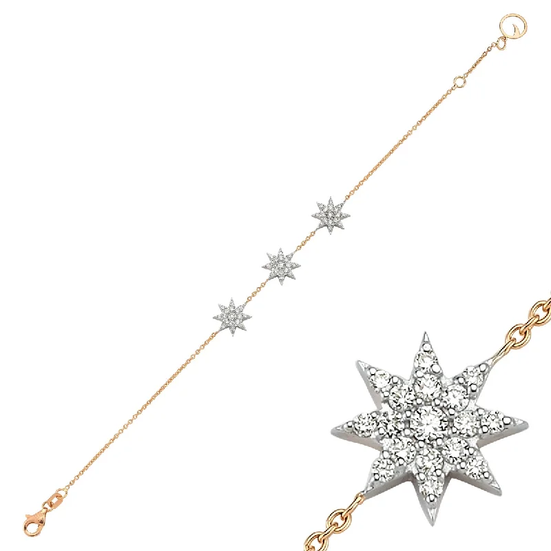 Women’s designer bracelets-ISHTAR STAR M DIAMOND CHARM BRACELET