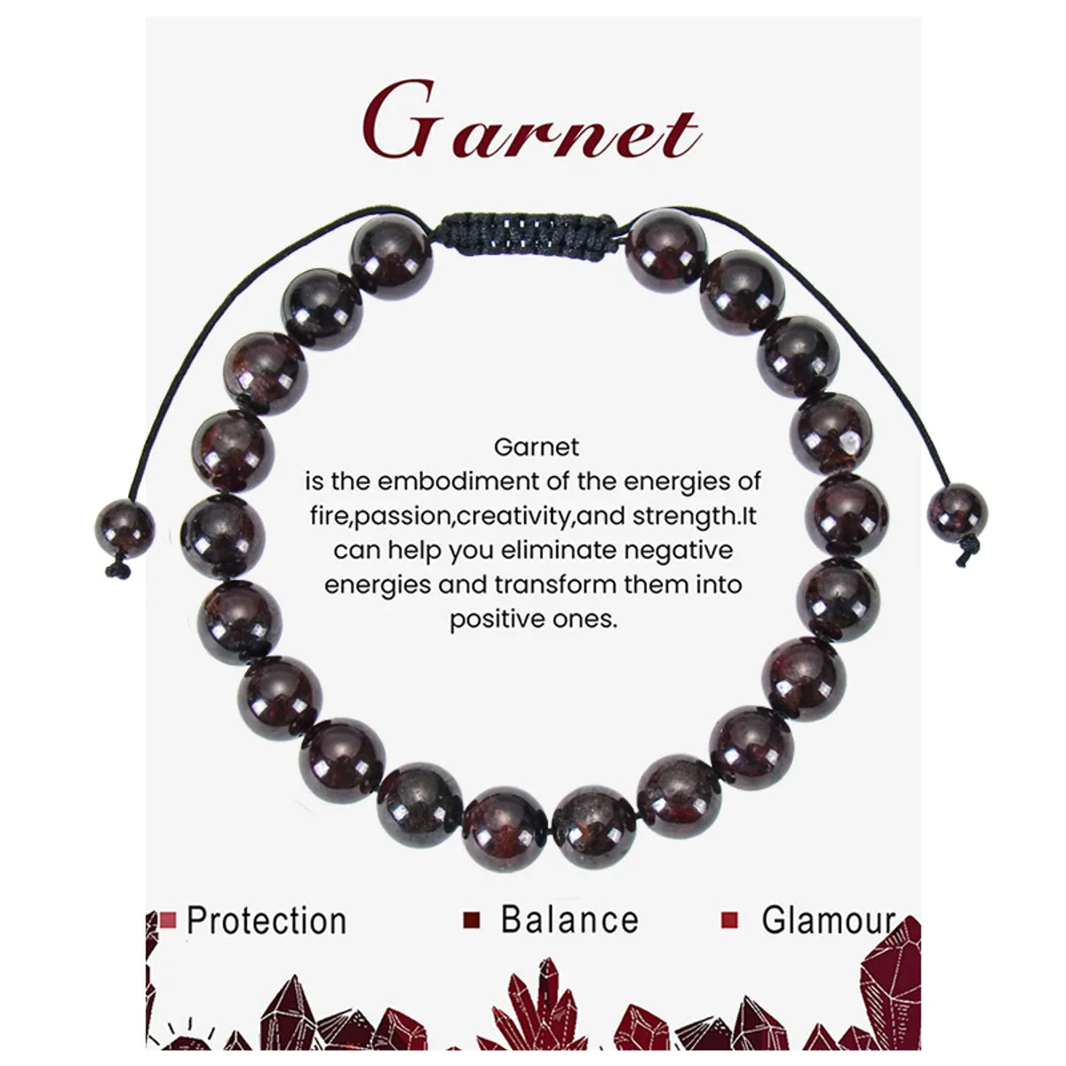 Garnet Bracelet 18cm