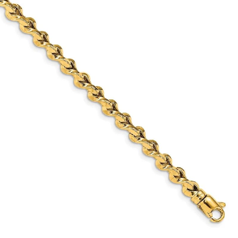 Women’s love bracelets-14k Yellow Gold 3.75mm Polished Twisted Bracelet, 7.5"