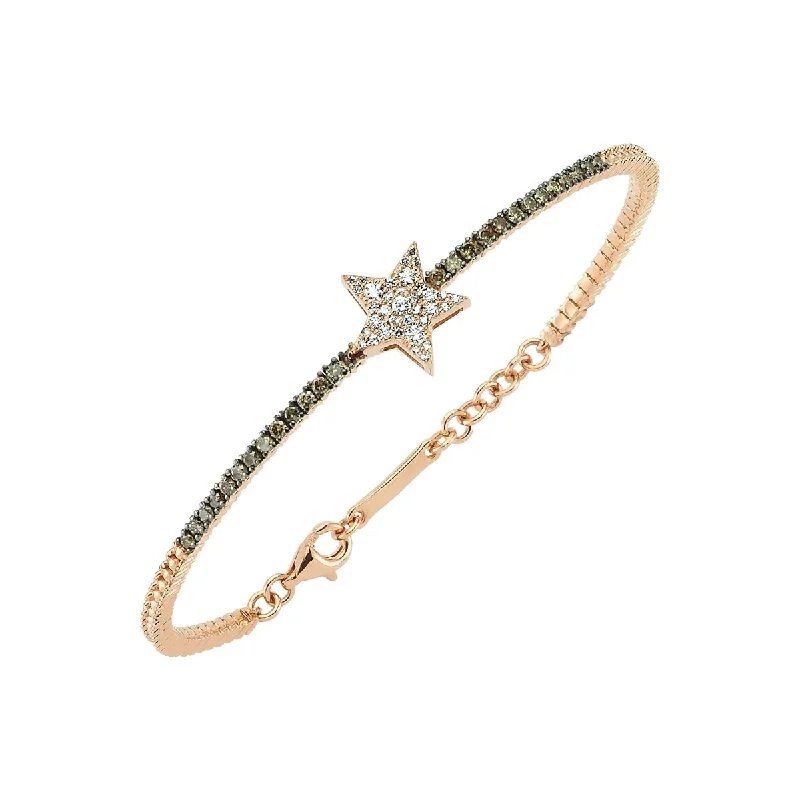 Women’s silver tennis bracelets-SIRIUS GOLD DIAMOND BRACELET