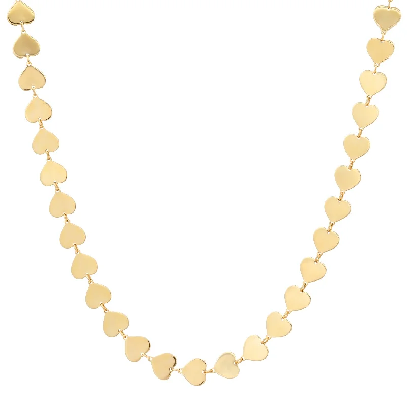 Women’s vintage gold necklaces-Perfectly Polished Medium Heart Necklace