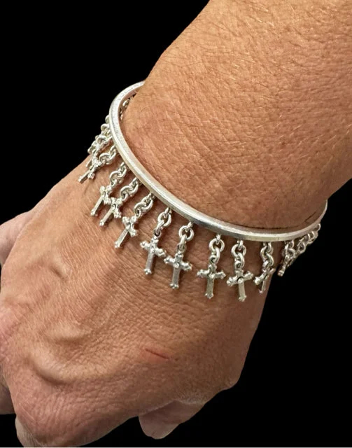 Women’s geometric bracelets-VSA Silver bracelet