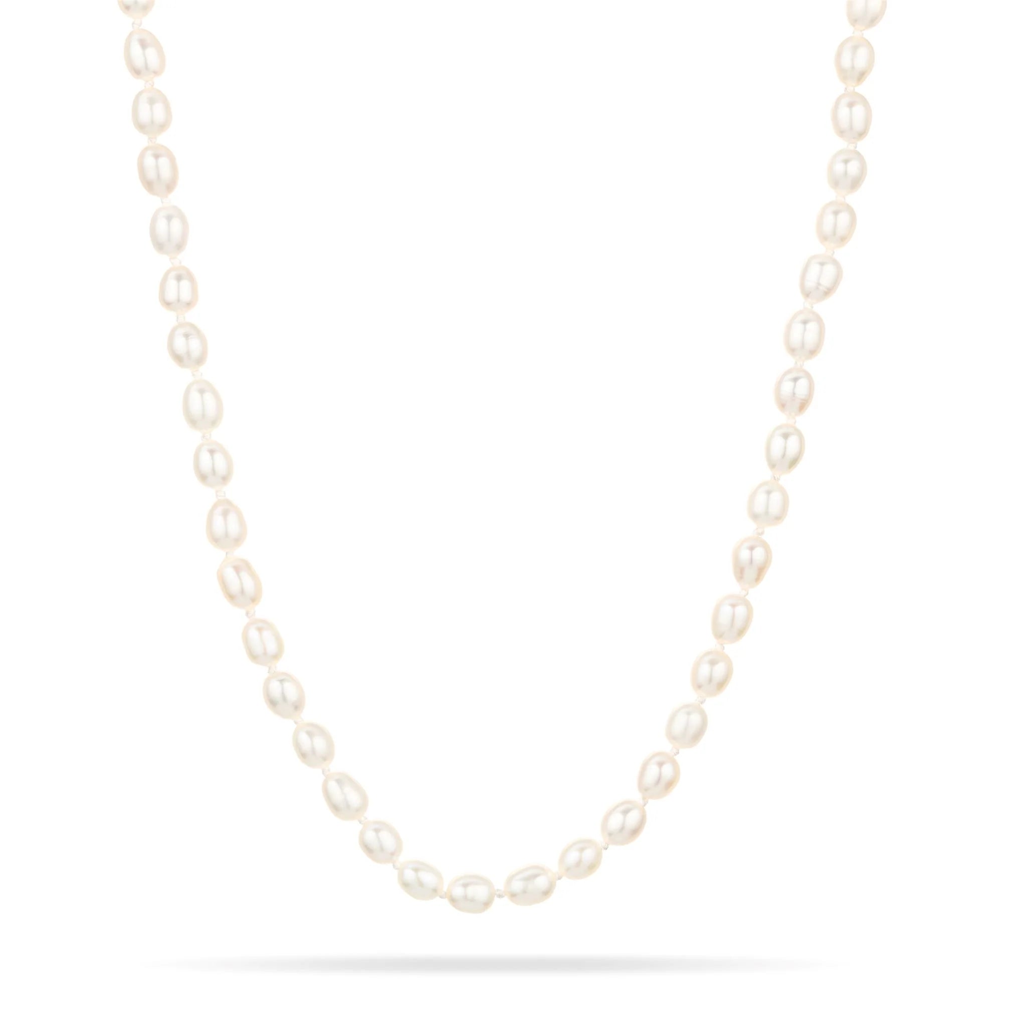 Women’s moonstone necklaces-Chunky Seed Pearl Necklace