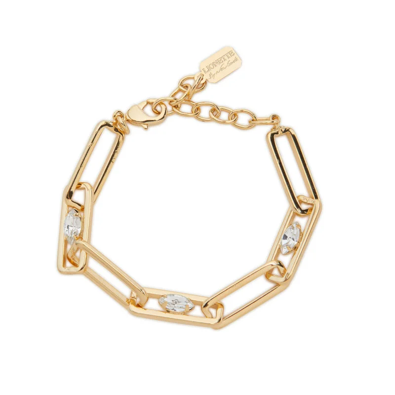 Women’s vintage diamond bangles-COMPTE Link Bracelet