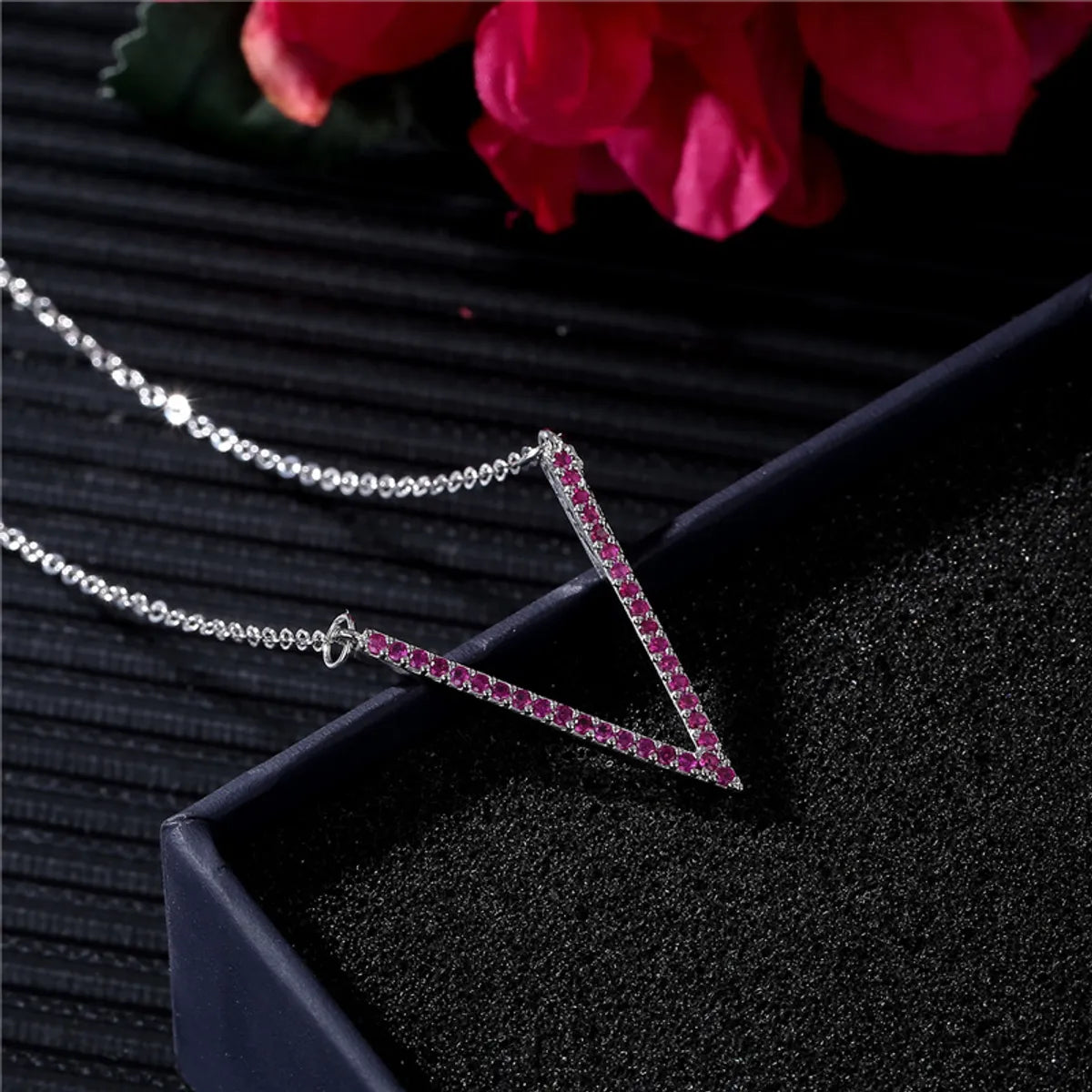 Women’s designer necklaces-Casual Vintage Style Simple Style Letter Copper Plating Inlay Zircon White Gold Plated Pendant Necklace