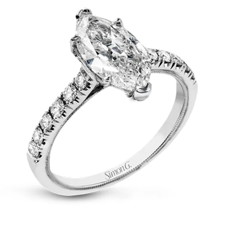 Women's modern engagement rings-TR738-MQ ENGAGEMENT RING