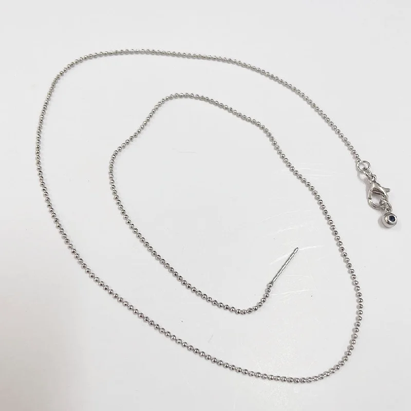 Bead Necklace-Real Platinum