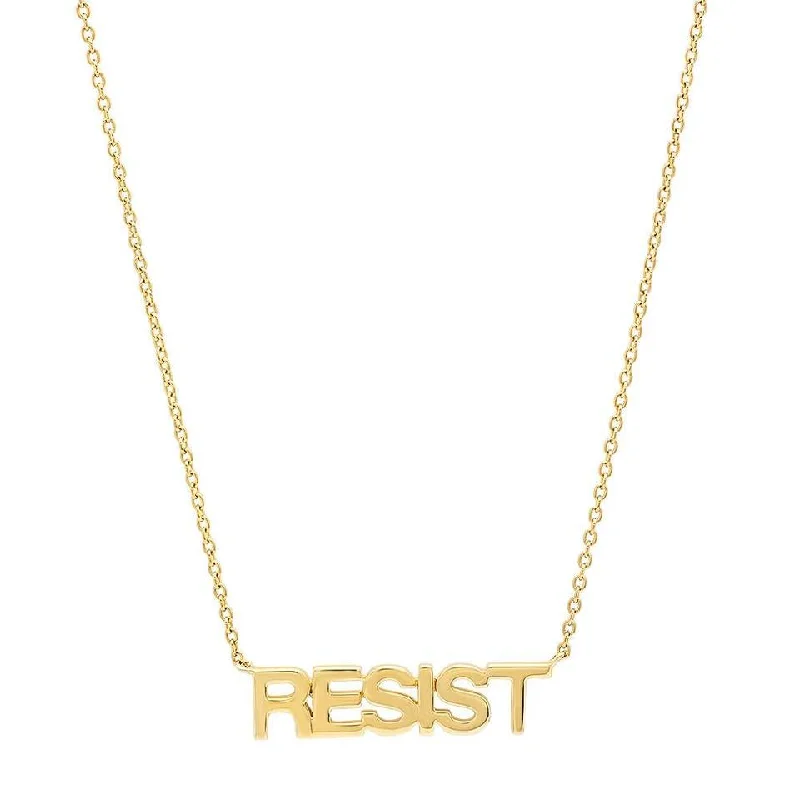 Women’s classic pearl necklaces-Gold Resist Necklace