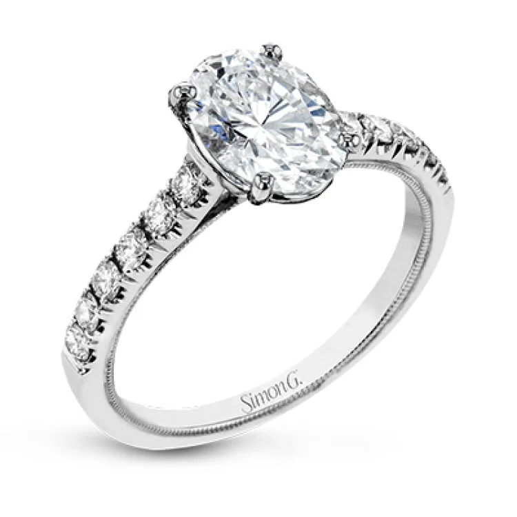 Women's bridal engagement rings-TR738-OV ENGAGEMENT RING