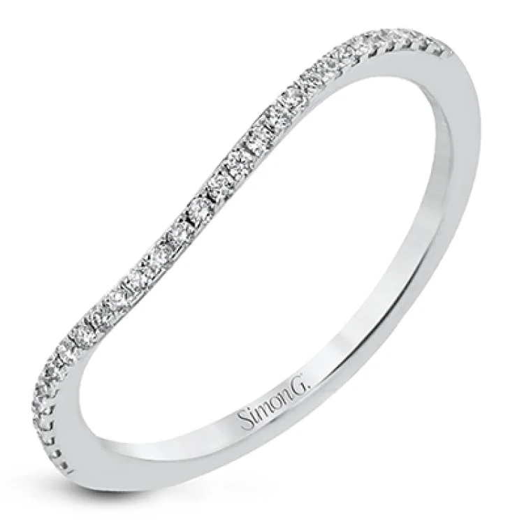 Women's halo diamond engagement rings-LR2830-B WEDDING BAND